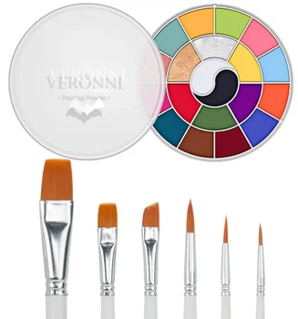 Масляная краска Veronni 20 цветов + 6 кистей
