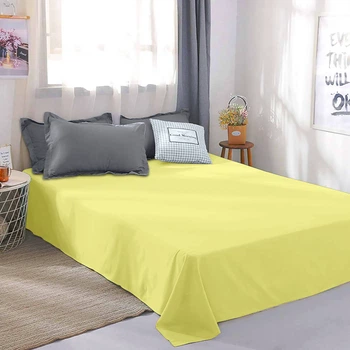 Набор простыней Zastelli двуспальных 180x210 см х 2 шт 12-0741 Sunny Lime бязь (2555000000454)