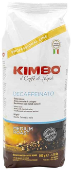 Кофе в зернах Kimbo Espresso Decaffeinato 500 г (8002200140076)