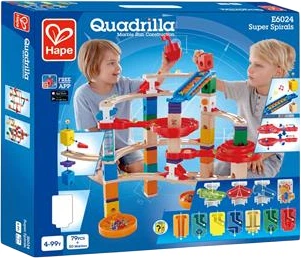 Конструктор-лабіринт Hape Quadrilla Спіралі 129 елементів (6943478025189)