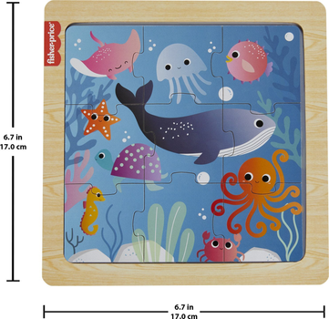 Puzzle drewniane Fisher-Price ocean WZFPRR0UB043674 (194735238415)