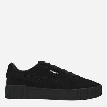 Женские кеды замшевые низкие Puma Carina 3.0 SD 40072101 38 (5UK) 24 см Puma Black-Puma Gold (4067983999253)