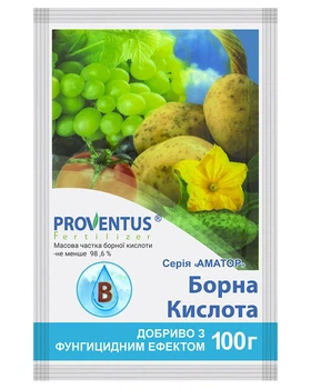 Добриво з фунгіцидним екстрактом Proventus Борна кислота 20г