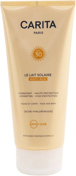 Lotion przeciwsłoneczny Carita Paris Le Lait Solaire Hyaluronic Acid Anti-Ageing Sunscreen SPF 30 200 ml (3539631080503)