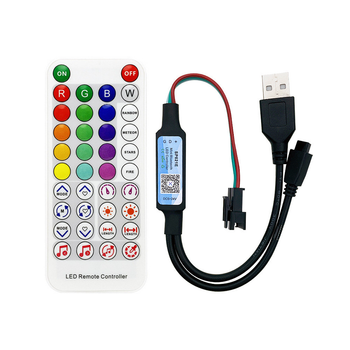 Контролер USB для RGBIC WS2812b стрічок 5V з Bluetooth та пультом 38 кнопок