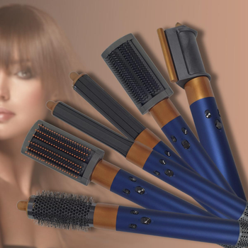 Стайлер Multifunction Hair Styler для профессиональной сушки и укладки волос с 6 насадками MHRT-6669