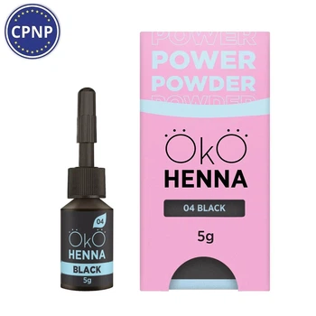 Хна для бровей 04 Black OKO Power Powder, 5 г
