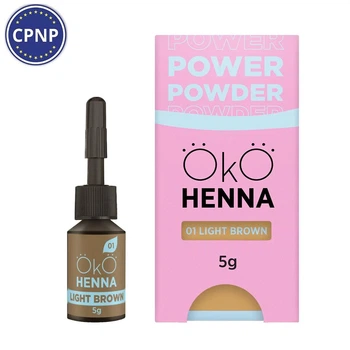 Хна для брів 01 Light Brown OKO Power Powder, 5 г