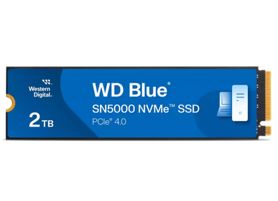 SSD накопитель Western Digital Blue sn5000 2Tb pci-e 4.0 x4 m.2 2280 3d tlc (wds200t4b0e)