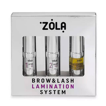 Набор составов ZOLA Brow&Lash Lamination System - для ламинирования бровей и ресниц