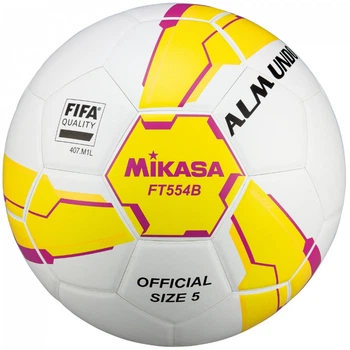 Футбольний м'яч Mikasa FT554B-YP-FIFA Білий (5)