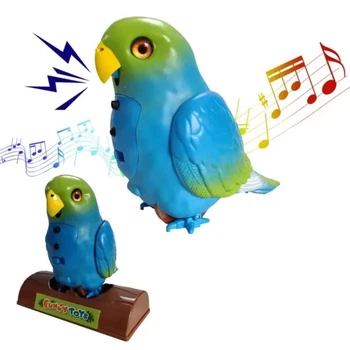 Інтерактивна дитяча іграшка - повторювальна папуга Funny Parrot TT8005 Синій