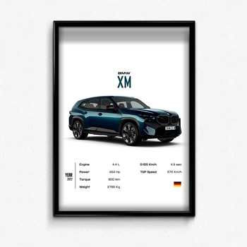 Постер в рамке BMW XM А4