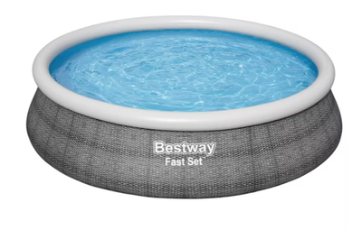 Басейн каркасний Bestway Fast Set 457 x 107 см 57372 Сірий (6942138984675)