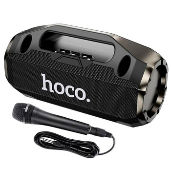 Портативна бездротова Bluetooth колонка з мікрофоном Hoco HA3 |BT5.0, TWS/AUX/USB/TF, 50W, 5h |Black