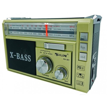 Радиоприемник Golon RX-381 с mp3 и фонариком зеленый