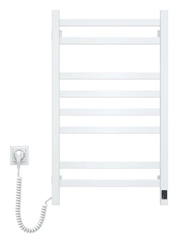 Рушникосушка електрична Navin Авангард 480х800 Sensor лівобічна з таймером, біла (12-028153-4880)