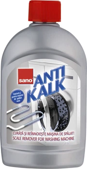 Засіб для видалення вапняного нальоту в пральних машинах Sano Anti Kalk For Washing Machines 500 мл (7290010935260)