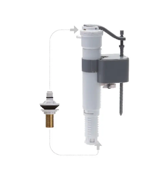 Механизм наполнения бачка унитаза Koer KT-0101-1/2" (KR5329)