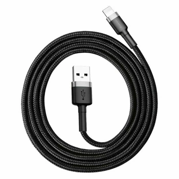 Зарядний кабель Baseus Cafule Lightning 1.5A 2M Gray/Black (CALKLF-CG1)