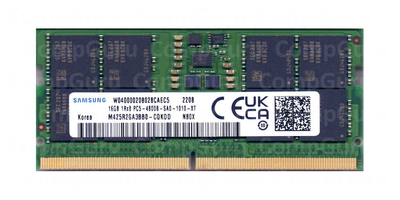 Оперативная память ноутбучная Samsung DDR5 16GB 4800MHz SO-DIMM 1Rx8 PC5-4800B (M425R2GA3BB0-CQK0D)