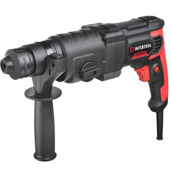 Перфоратор прямой Intertool 1000 Вт SDS-Plus реверс регулировка оборотов кабель 4 м с бурами в кейсе (000065797)