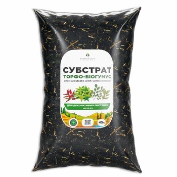 Субстрат для декоративно-лиственных растений WormiFarm 40л