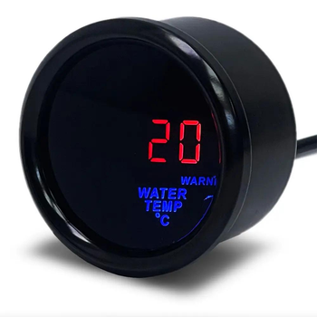 Указатель температуры воды Ket Gauge 8802 Ø52 мм с LED подсветкой | Прибор датчик автомобильный