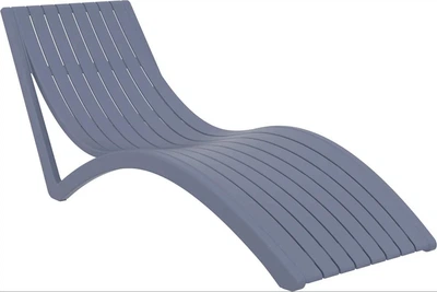 Шезлонг полипропиленовый Siesta Slim Dark Grey