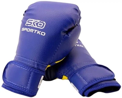 Боксерські рукавички Sportko Дитячі 8 OZ 9-13 років, 8 унцій, Сині