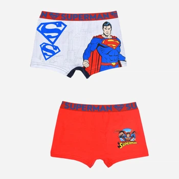 Набор детских трусов-боксеров 2 шт для мальчика Disney Superman YE30056 104-110 см Красный/Белый (3609087698970)