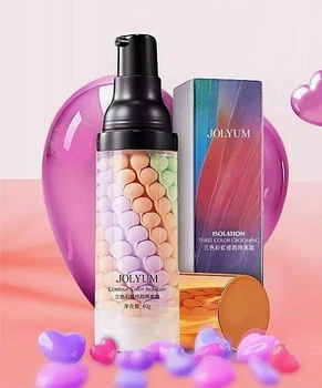 Триколірна вирічнююча база під макіяж Jomtam Isolation Three Color Grooming 40г