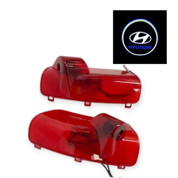 Светодиодная штатная подсветка на двери автомобиля с логотипом Hyundai Elantra 2008-2015