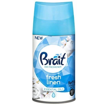 Освежитель воздуха Brait Fresh Linen, автоматический сменный баллон 250 мл