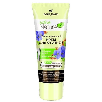 Крем для ступнів Belle Jardin Active Nature Насіння льону та Д-пантенол 85 мл