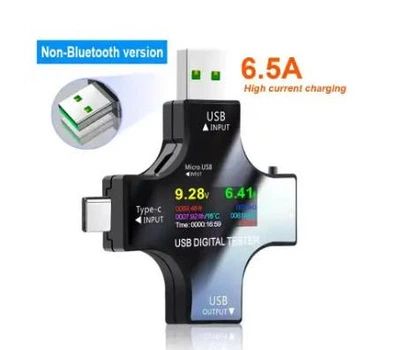 USB Type - C тестер струму напруги ємності Atorch J-7C 6.5A, type-c microusb