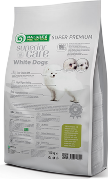 Сухий беззерновий корм для собак юніорів Nature's Protection Superior Care White Dogs Grain Free Junior Small and Mini Breeds 1.5 кг (NPSC45829) (4771317458292)