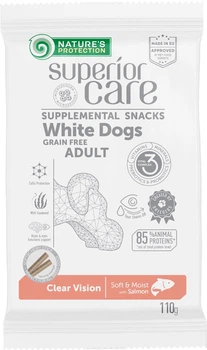 Беззернові ласощі з лососем для дорослих собак всіх порід Nature's Protection Lifestyle Superior Care White Dogs Clear Vision 110 г (KIKNPSC47201)