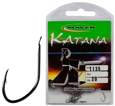Крючок Maver Amo Katana 1135A №20 20шт/уп Major Craft (1013-1300.31.74)
