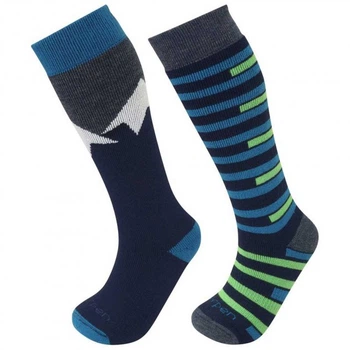 Шкарпетки Lorpen S2KNN Kids 2 пари 31-34 Blue/Green (1052-6710001 2054 M)
