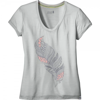 Футболка Smart Wool Wm's Merino 150 Feather Tee Pebble Grey XS (1033-SW 17263.083-XS)