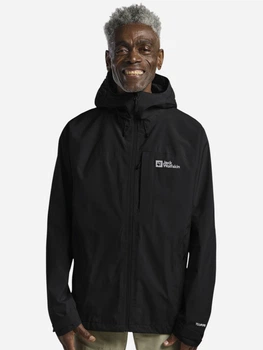 Спортивна вітрівка чоловіча Jack Wolfskin Tempest 2L Jkt M A63900-6000 M Чорна (4064886460897)