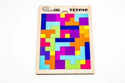 Дерев'яна головоломка-тетріс PuzzleOk "Класичний", розмір 290*210 мм