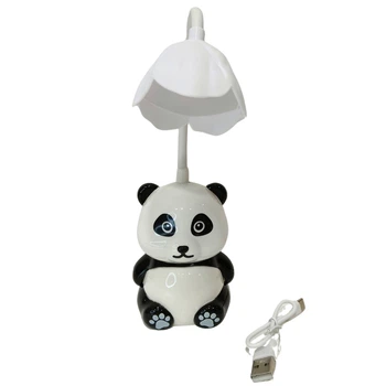 Светильник детский + ночник с точилкой, Панда (заряд от USB) 28073