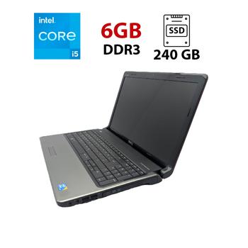 Ноутбук Dell Inspiron 1564 / 15.6" (1366x768) TN / Intel Core i5-520M (2 (4) ядра по 2.4 - 2.93 GHz) / 6 GB DDR3 / 240 GB SSD / Intel HD Graphics / WebCam б/у