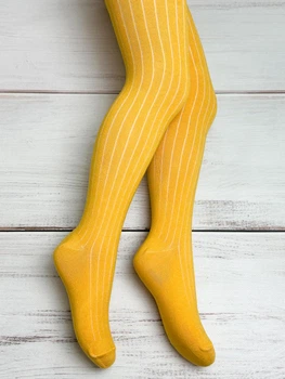 Демисезонные колготки TwinSocks желтые 128-134 см 310
