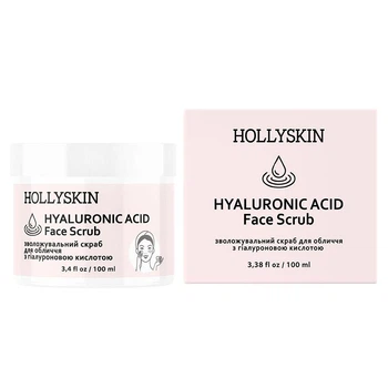 Скраб для обличчя з гіалуроновою кислотою HOLLYSKIN Hyaluronic Acid Face Scrub 100 мл