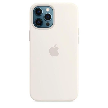 Чехол силиконовый OEM Silicone Case with MagSafe для iPhone 12/12 Pro White