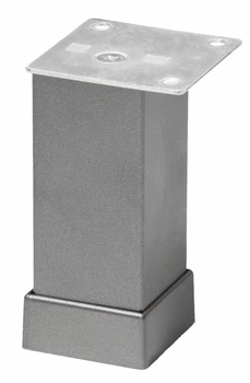 Ніжка регульована Ozkardesler Metal Kare Duz 4*4*10 см Антрацит