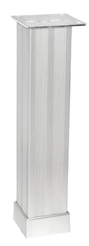 Ніжка регульована Ozkardesler Metal Kare Cizgili 4*4*20 см Матовий хром